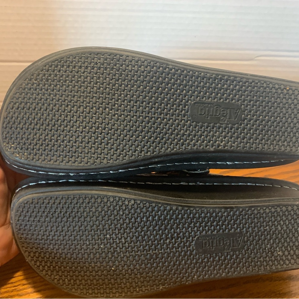 Alegria Mary Janes Bella Multi Cube colorful comfortable low wedge heel size38/8 - Picture 10 of 12